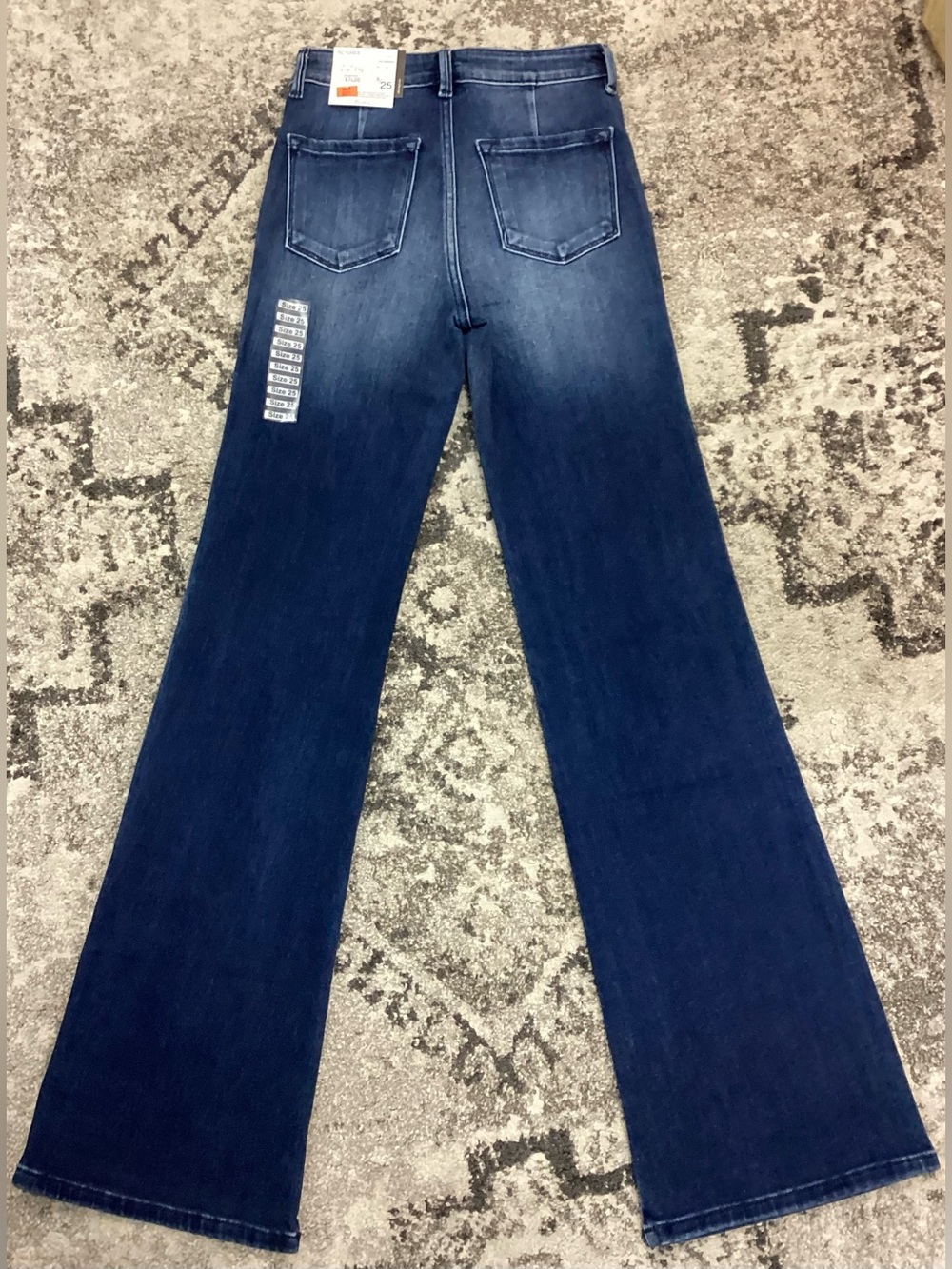KanCan Dark Blue Wide Leg Flare Jeans KC9248D - Picture 2 of 2